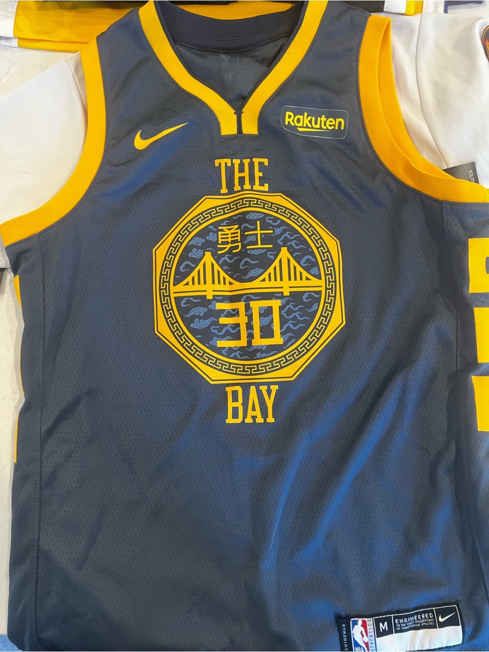 Nike Golden State Warriors Stephen Curry “The Bay”Chinese New Year Youth Jersey